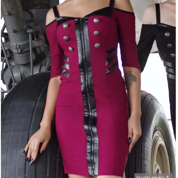 Killstar Dresses & Skirts - Killstar Miss Stardust Blood Red Midi Dress XXL 2X NWT